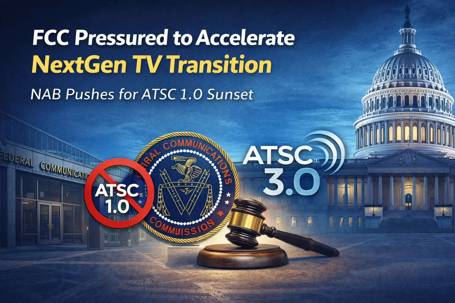 FCC Faces Pressure to Accelerate NextGen TV Transition as NAB Pushes for ATSC 1.0 Sunset