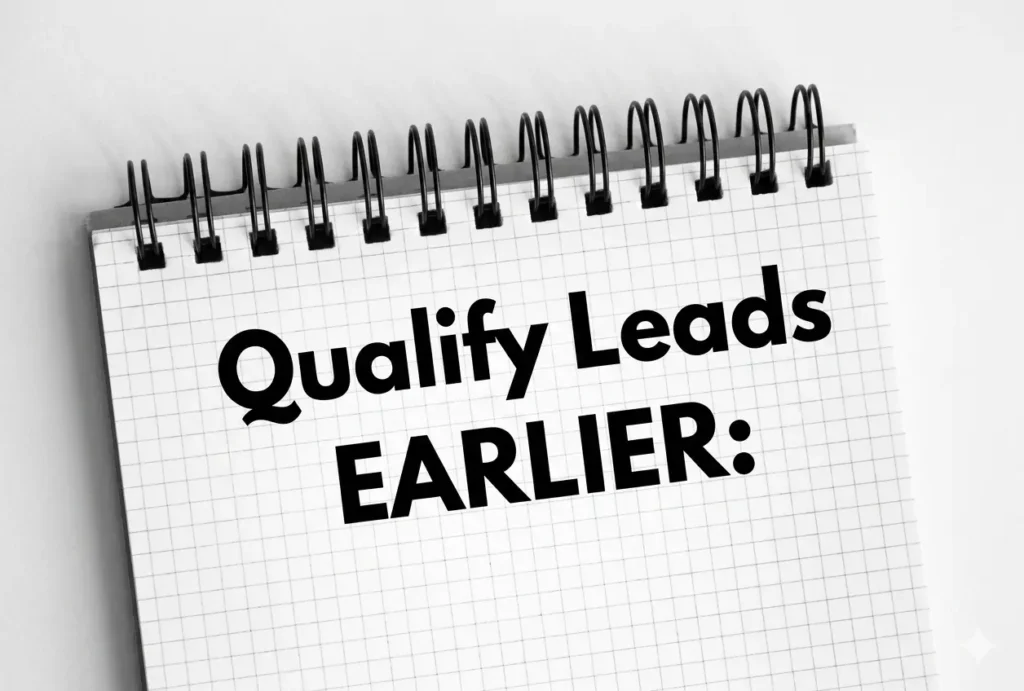 Qualify Leads Earlier